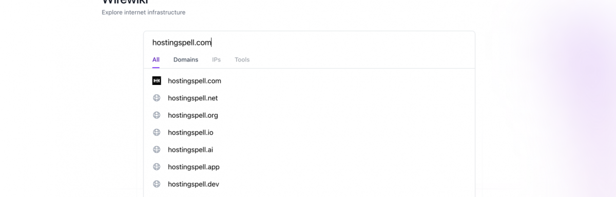 Wirewiki x HostingSpell Partnership for Wirewiki DNS Check